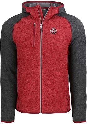 Cutter and Buck Ohio State Buckeyes Mens Solid Mainsail Light Weight Jacket