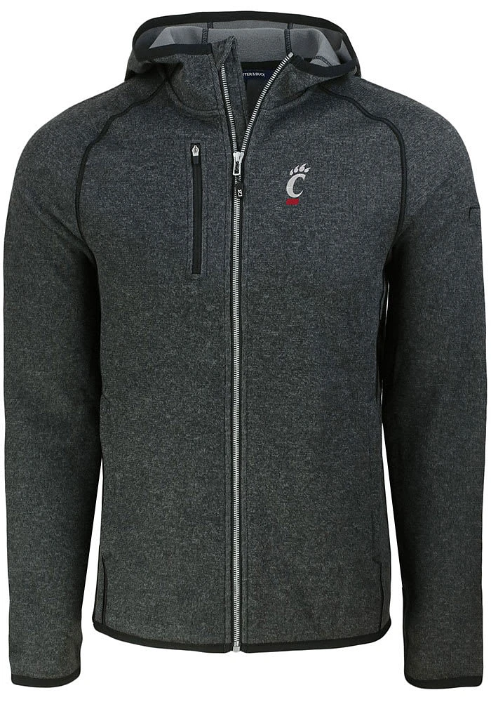 Cutter and Buck Cincinnati Bearcats Mens Grey Mainsail Design Light Weight Jacket