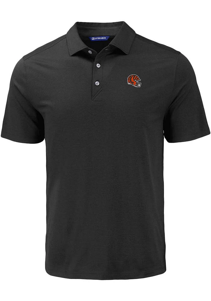 Cutter and Buck Cincinnati Bengals Mens Helmet Coastline Eco Short Sleeve Polo