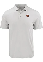 Cutter and Buck Cincinnati Bengals Mens Charcoal Helmet Coastline Eco Short Sleeve Polo