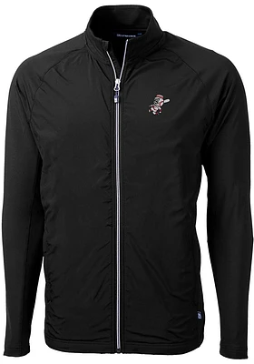 Cutter and Buck Cincinnati Reds Mens Black Cooperstown Adapt Eco Big Tall Light Weight Jacke..