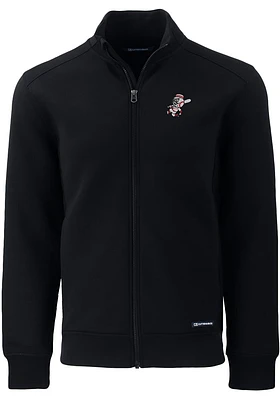 Cutter and Buck Cincinnati Reds Mens Black Cooperstown Roam Big Tall Light Weight Jacket