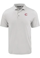 Cutter and Buck Cincinnati Reds Mens Charcoal City Connect Coastline Eco Short Sleeve Polo