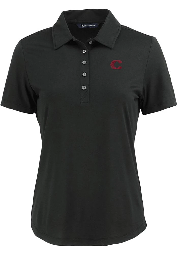 Cutter and Buck Cincinnati Reds Womens City Connect Coastline Eco Short Sleeve Polo Shirt