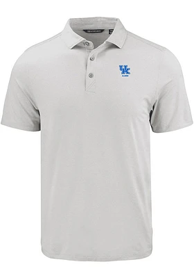 Cutter and Buck Kentucky Wildcats Mens Charcoal Alumni Coastline Eco Short Sleeve Polo