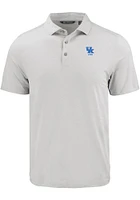 Cutter and Buck Kentucky Wildcats Mens Charcoal Alumni Coastline Eco Short Sleeve Polo