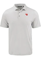 Cutter and Buck Dayton Flyers Mens Charcoal Coastline Eco Short Sleeve Polo