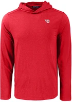 Cutter and Buck Dayton Flyers Mens Cardinal Coastline Eco Long Sleeve Hoodie