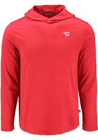 Cutter and Buck Dayton Flyers Mens Red Coastline Eco Long Sleeve Hoodie