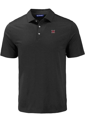 Cutter and Buck Miami RedHawks Mens Coastline Eco Short Sleeve Polo