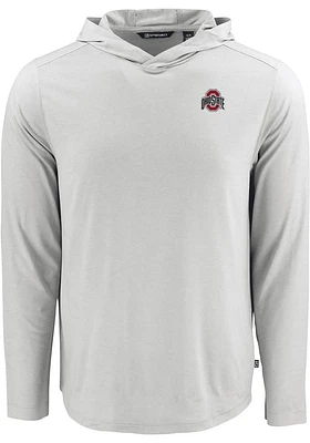 Cutter and Buck Ohio State Buckeyes Mens Coastline Eco Long Sleeve Hoodie