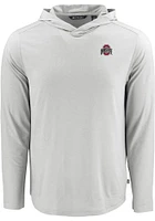 Cutter and Buck Ohio State Buckeyes Mens Coastline Eco Long Sleeve Hoodie