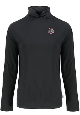 Cutter and Buck Ohio State Buckeyes Womens Coastline Eco Funnel Neck Crew Sweatshirt