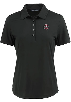 Cutter and Buck Ohio State Buckeyes Womens Coastline Eco Short Sleeve Polo Shirt