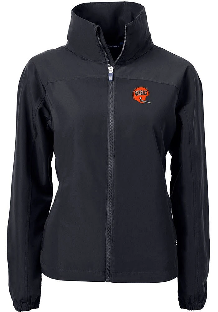 Cutter and Buck Cincinnati Bengals Womens Historic Charter Eco Light Weight Jacket