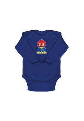 Kansas Jayhawks Baby Jay Long Sleeve One Piece