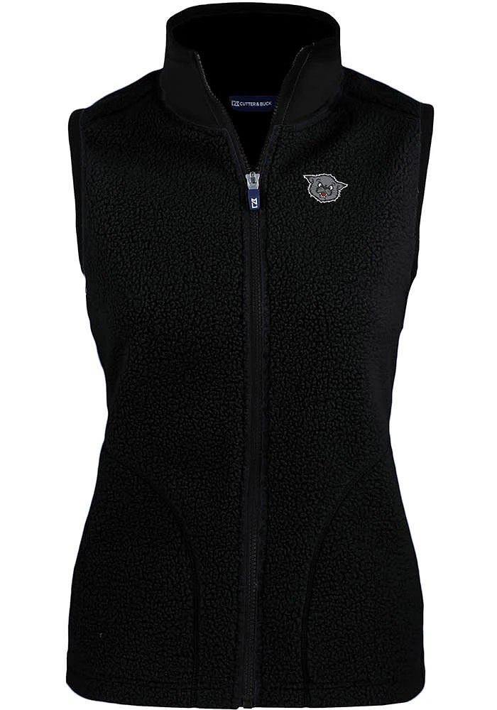 Cutter and Buck Cincinnati Bearcats Womens Black Cascade Fleece Sherpa Vest