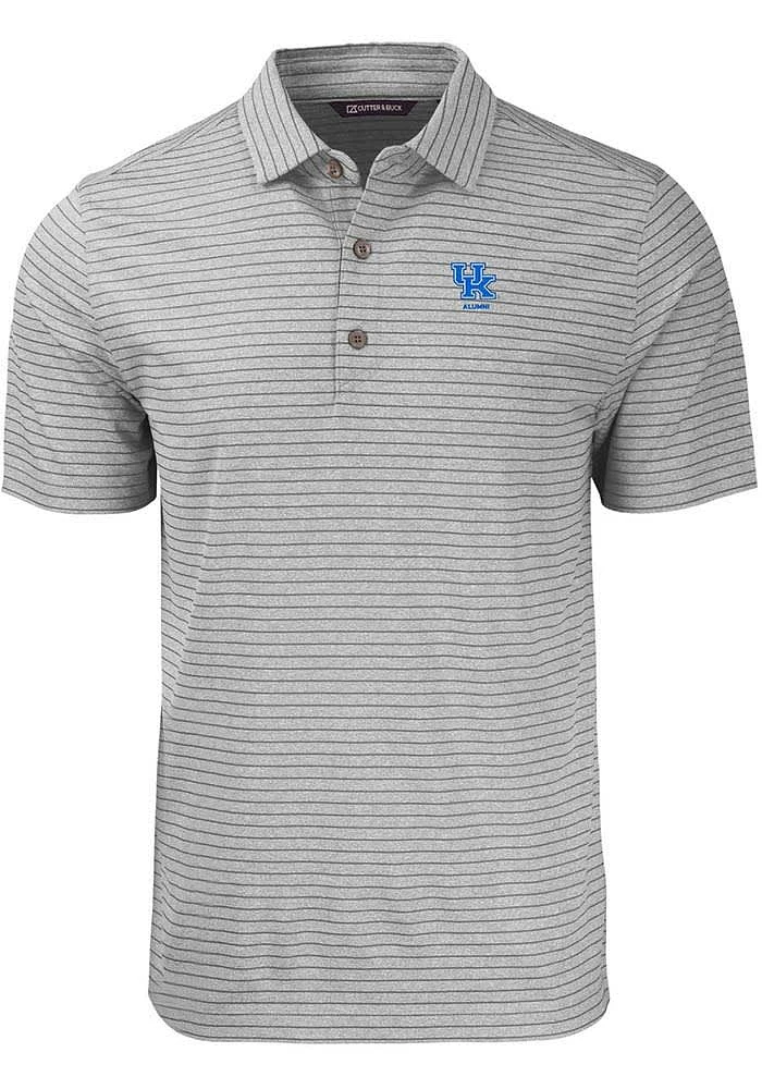 Cutter and Buck Kentucky Wildcats Alumni Forge Heather Stripe Big Tall Polo