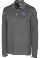 Cutter and Buck Kentucky Wildcats Alumni Advantage Pique Long Sleeve Big Tall Polo