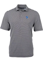 Cutter and Buck Kentucky Wildcats Mens Alumni Virtue Eco Pique Stripe Short Sleeve Polo