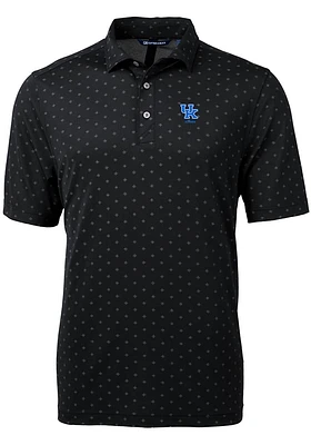 Cutter and Buck Kentucky Wildcats Mens Alumni Virtue Eco Pique Tile Short Sleeve Polo