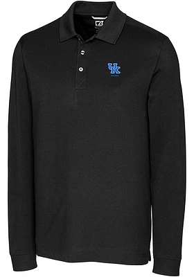 Cutter and Buck Kentucky Wildcats Mens Alumni Advantage Long Sleeve Polo Shirt