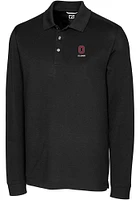 Cutter and Buck Ohio State Buckeyes Alumni Advantage Pique Long Sleeve Big Tall Polo