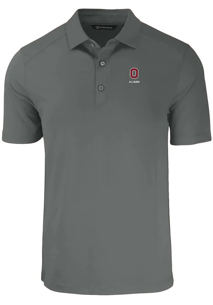 Cutter and Buck Ohio State Buckeyes Mens Alumni Forge Recycled Short Sleeve Polo