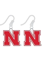 Nebraska Cornhuskers Logo Dangle Womens Earrings