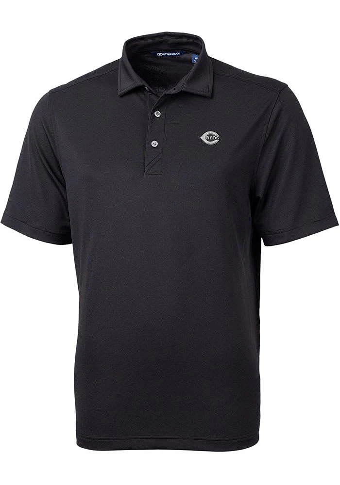 Cutter and Buck Cincinnati Reds Mono Virtue Eco Pique Big Tall Polo