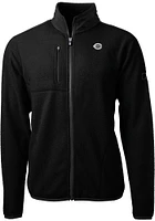 Cutter and Buck Cincinnati Reds Mens Black Mono Cascade Sherpa Big Tall Light Weight Jacket