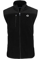 Cutter and Buck Cincinnati Reds Big Tall Black Mono Cascade Sherpa Design Mens Vest