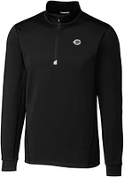 Cutter and Buck Cincinnati Reds Mens Mono Traverse Long Sleeve Qtr Zip Pullover