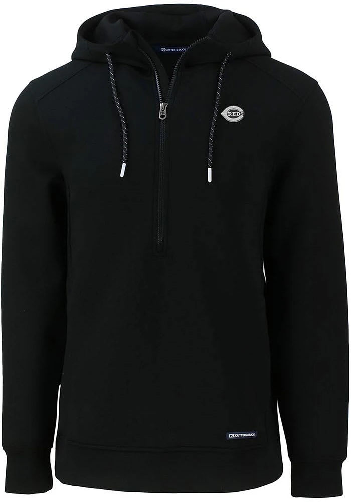 Cutter and Buck Cincinnati Reds Mens Mono Roam Long Sleeve Hoodie