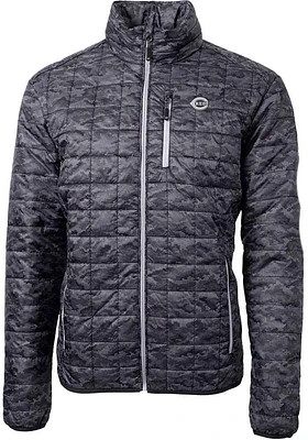 Cutter and Buck Cincinnati Reds Mens Black Mono Rainier PrimaLoft Printed Filled Jacket