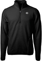 Cutter and Buck Cincinnati Reds Mens Mono Cascade Sherpa Long Sleeve 1/4 Zip Pullover