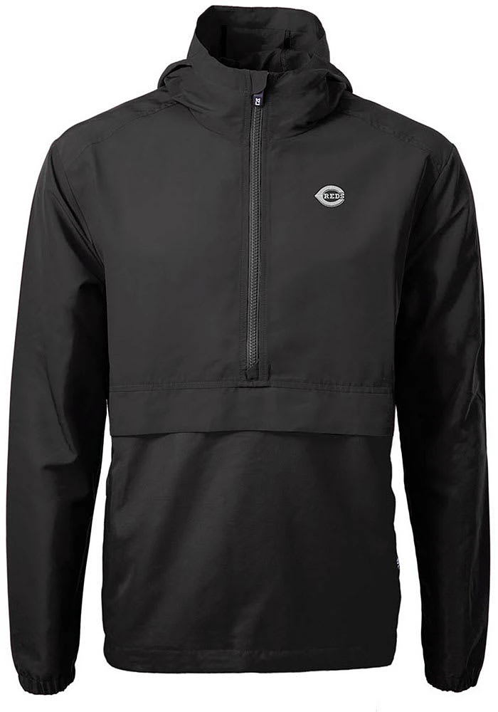 Cutter and Buck Cincinnati Reds Mens Mono Charter Eco Pullover Jackets