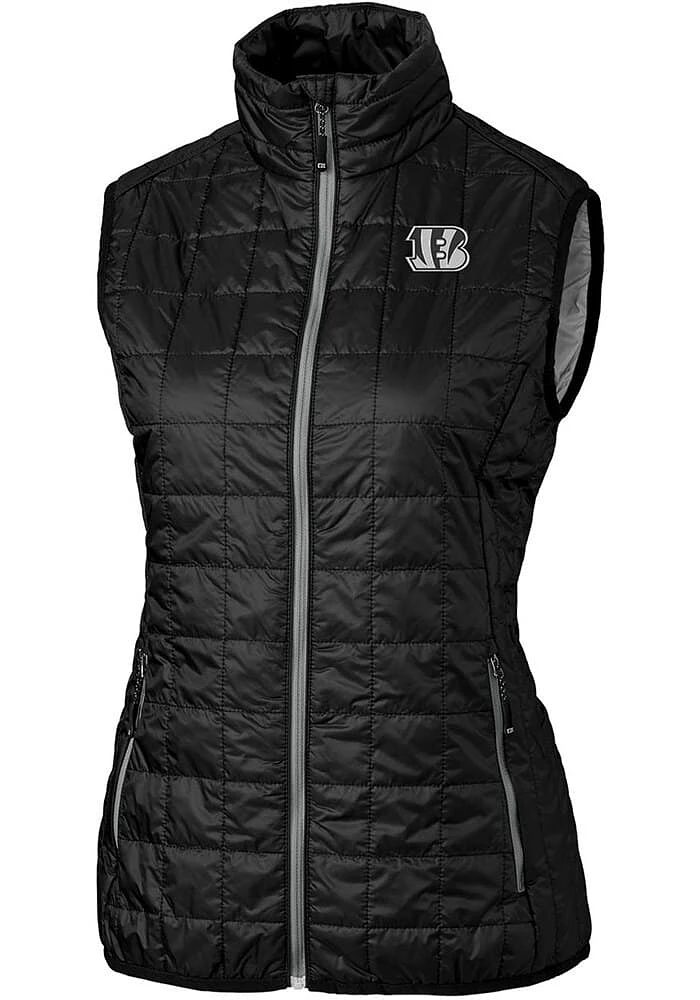 Cutter and Buck Cincinnati Bengals Womens Mono Rainier PrimaLoft Vest