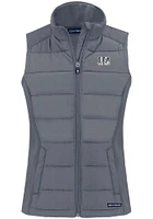 Cutter and Buck Cincinnati Bengals Womens Grey Mono Evoke Vest