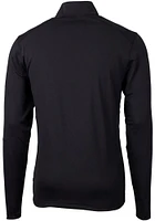 Cutter and Buck Cincinnati Bengals Mens Mono Virtue Eco Pique Long Sleeve 1/4 Zip Pullover