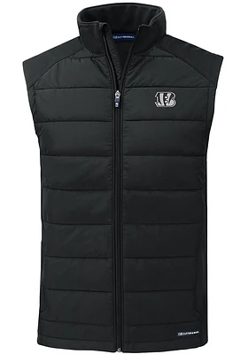 Cutter and Buck Cincinnati Bengals Mens Mono Evoke Sleeveless Jacket