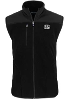 Cutter and Buck Cincinnati Bengals Mens Mono Cascade Sherpa Sleeveless Jacket