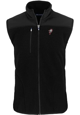 Cutter and Buck Ohio State Buckeyes Big Tall Black Vault Cascade Sherpa Mens Vest