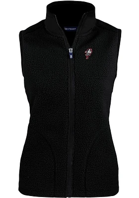 Cutter and Buck Ohio State Buckeyes Womens Vault Cascade Sherpa Vest