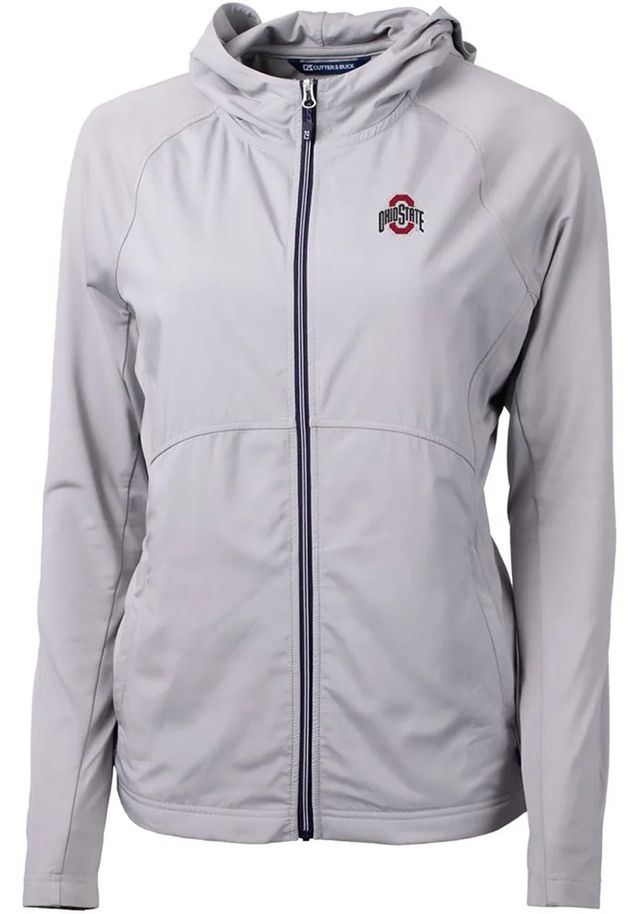 Cutter and Buck Ohio State Buckeyes Womens Adapt Eco Light Weight Jacket
