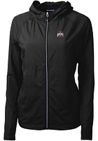 Cutter and Buck Ohio State Buckeyes Womens Black Adapt Eco Light Weight Jacket