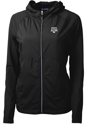 Cutter and Buck Texas A&M Aggies Womens Black Adapt Eco Light Weight Jacket