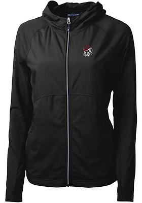 Cutter and Buck Georgia Bulldogs Womens Black Adapt Eco Light Weight Jacket