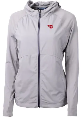 Cutter and Buck Dayton Flyers Womens Grey Adapt Eco Light Weight Jacket