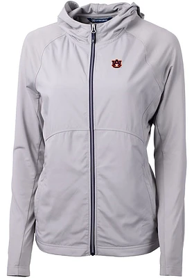 Cutter and Buck Auburn Tigers Womens Grey Adapt Eco Light Weight Jacket